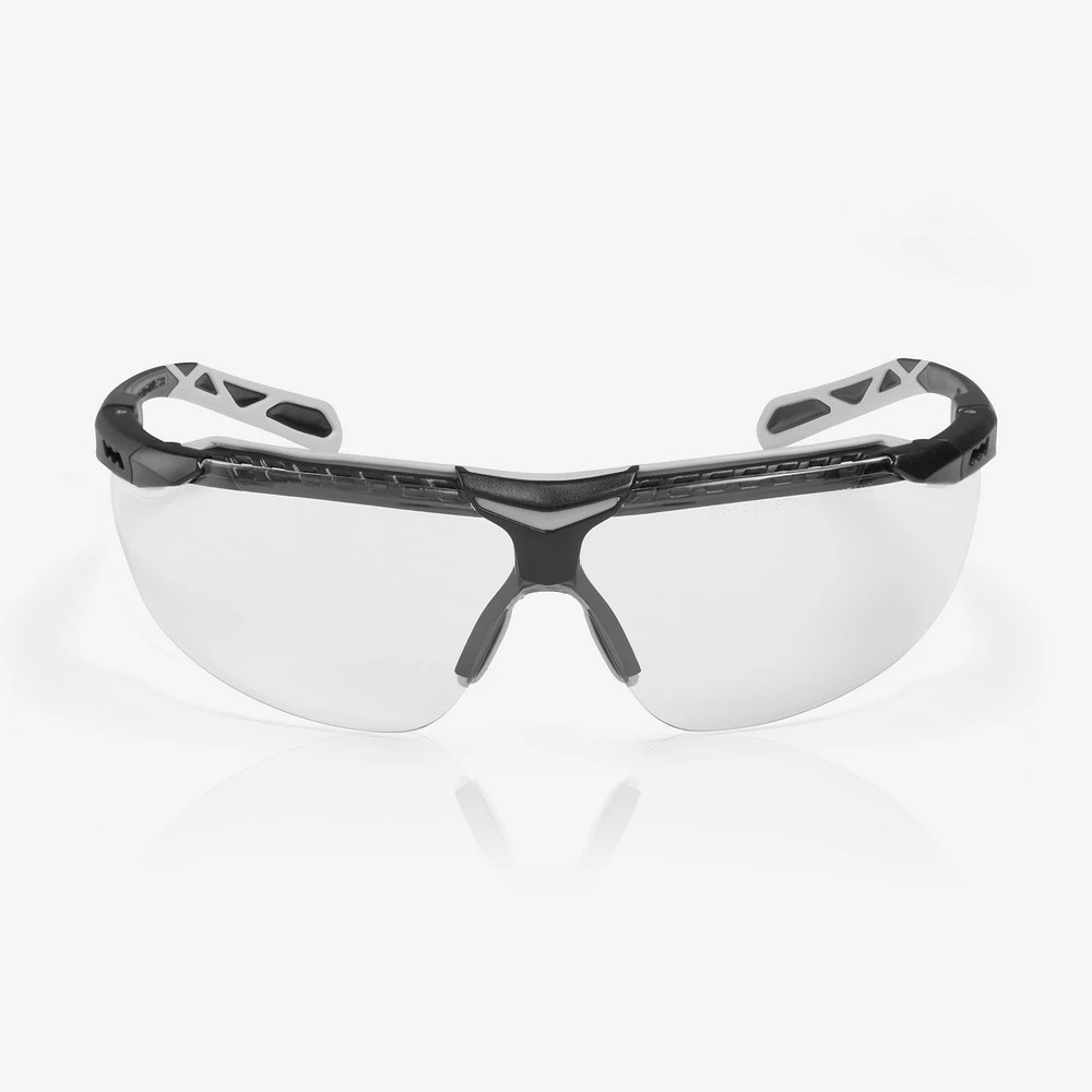 Global Glove RLY00481 Flux Clear Performance Fog Technology Lens, Black and Gray Adjustable Frame Safety Glasses