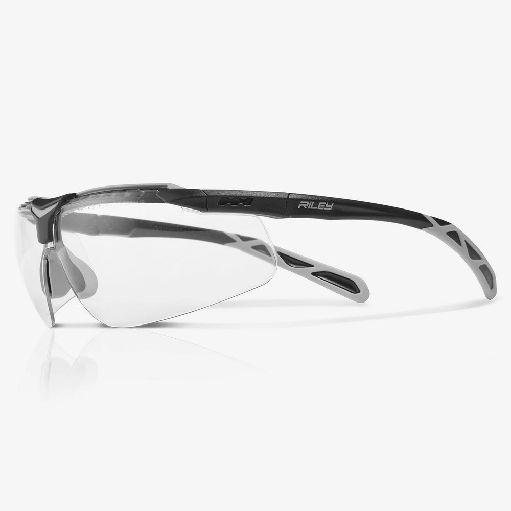 Global Glove RLY00481 Flux Clear Performance Fog Technology Lens, Black and Gray Adjustable Frame Safety Glasses