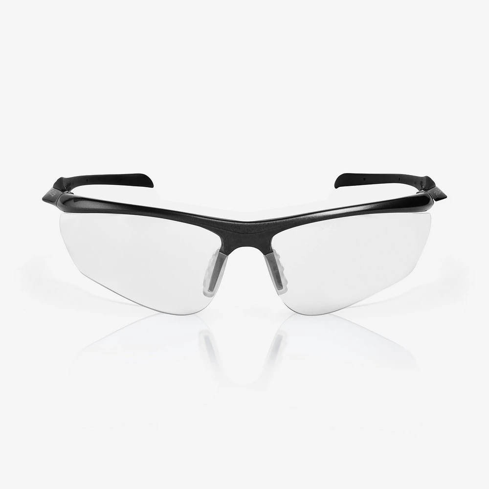 Global Glove RLY00500 Cypher Clear Anti-Fog Lens, Shiny Black Frame Safety Glasses