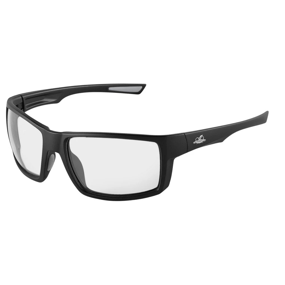 Global Glove BH2661PFT Sawfish Clear Performance Fog Technology Lens, Matte Black Frame Safety Glasses