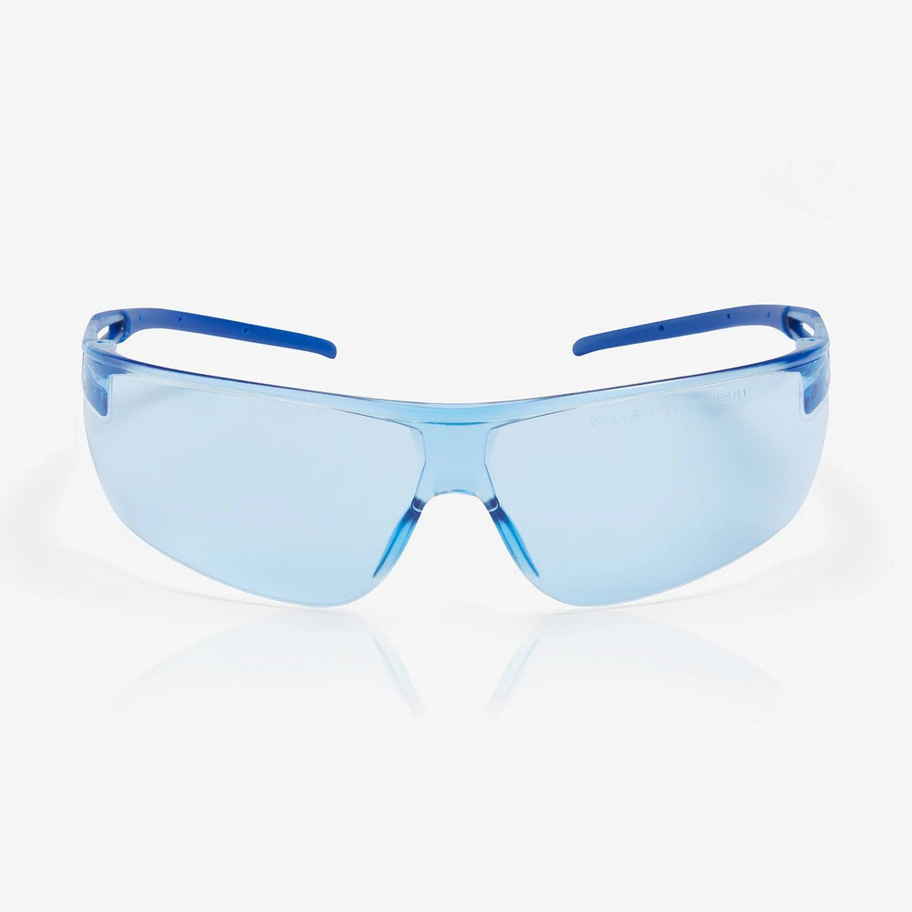 Global Glove RLY00493 Ligera Blue Anti-Fog Lens, Blue Frame Safety Glasses