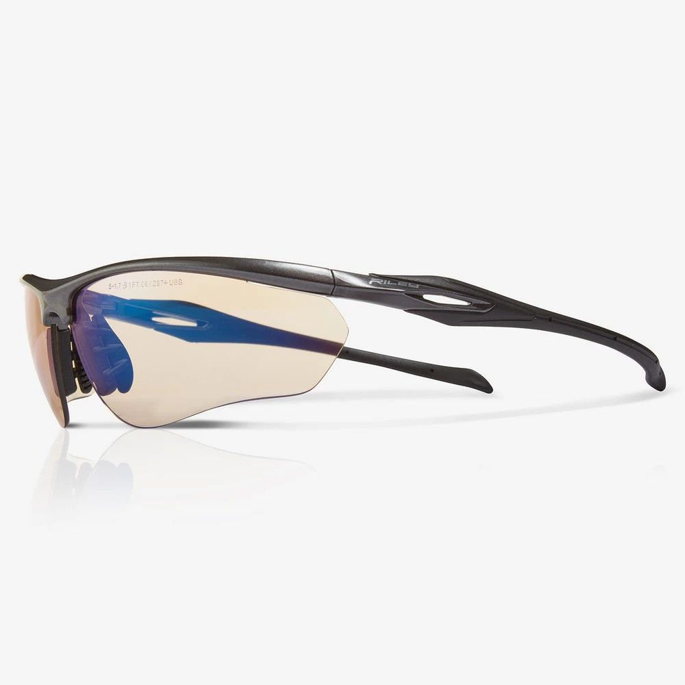 Global Glove RLY00503 Cypher Twilight Anti-Fog Lens, Shiny Black Frame Safety Glasses