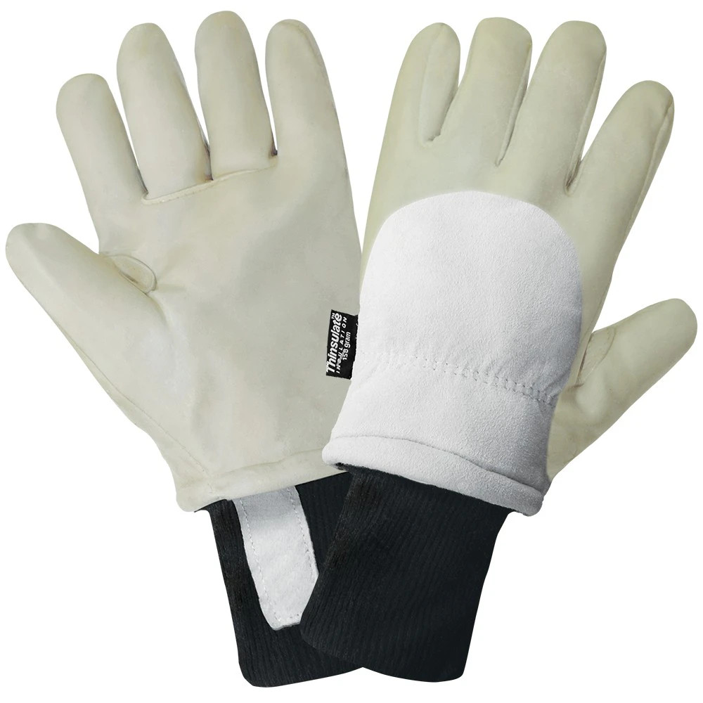 Global Glove 2800GLP Premium Goatskin Leather Latex-Coated Insulated Freezer Gloves