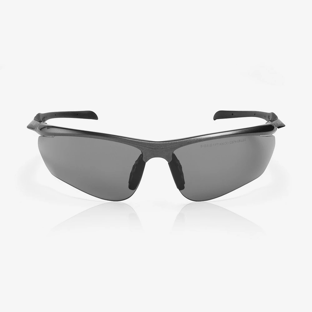 Global Glove RLY00501 Cypher Gray Anti-Fog Lens, Shiny Black Frame Safety Glasses