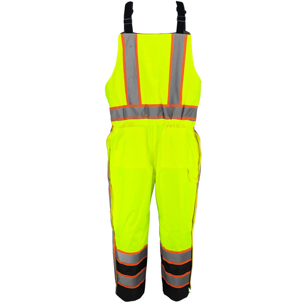 Global Glove GLO-700 FrogWear HV High-Visibility Insulated Winter Bibs with Polyurethane Coated Oxford Polyester