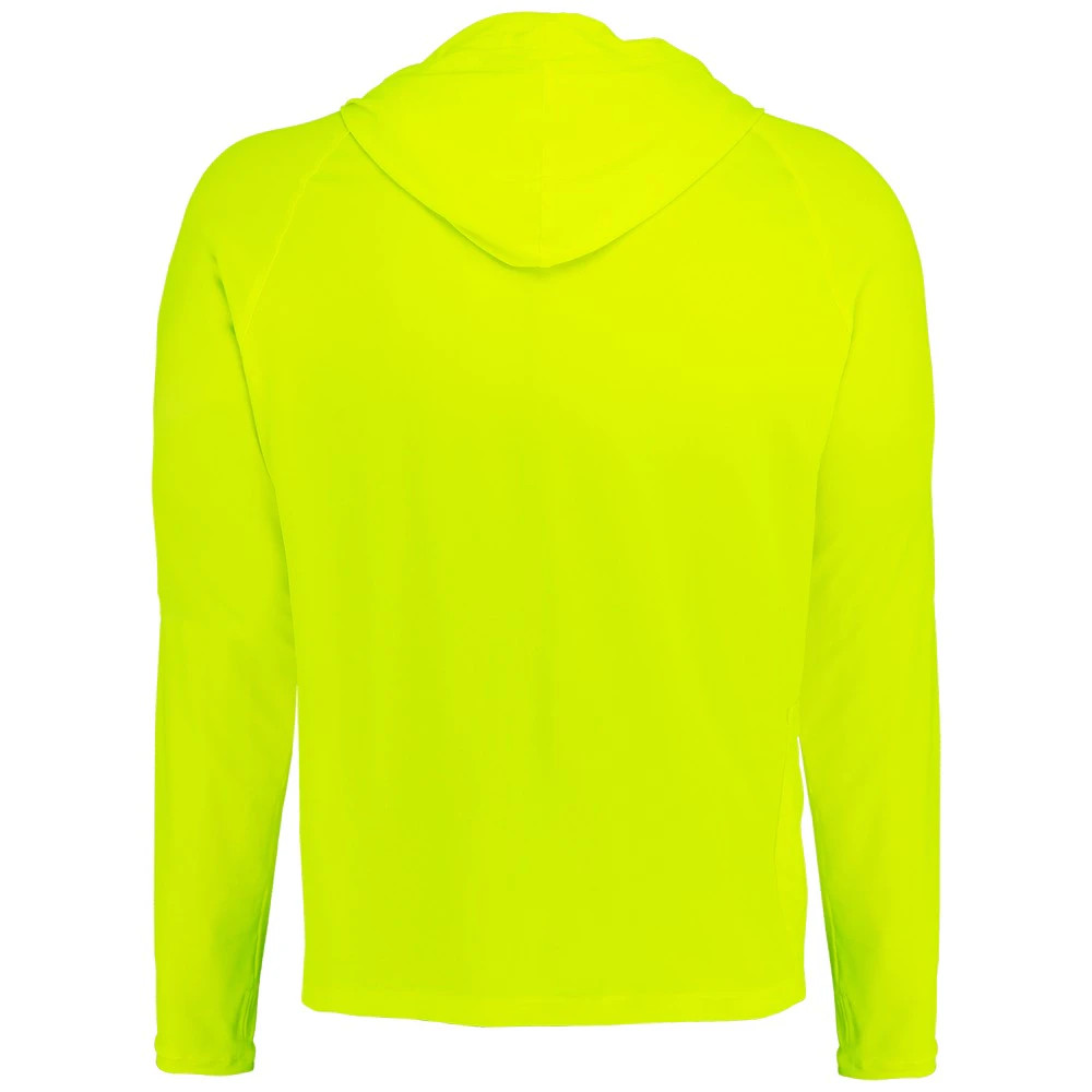 Global Glove GLO-200HLS FrogWear HV Premium High-Visibility Hooded Long-Sleeve Self-Wicking Shirt