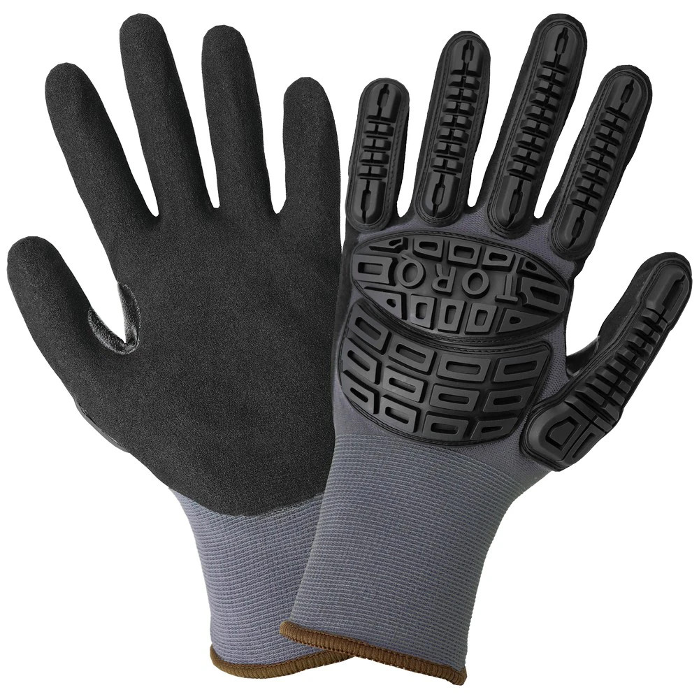Global Glove TQ500 Torq Alpin General Purpose Multi-Hazard 15-Gauge Gloves with Flexible Impact Protection