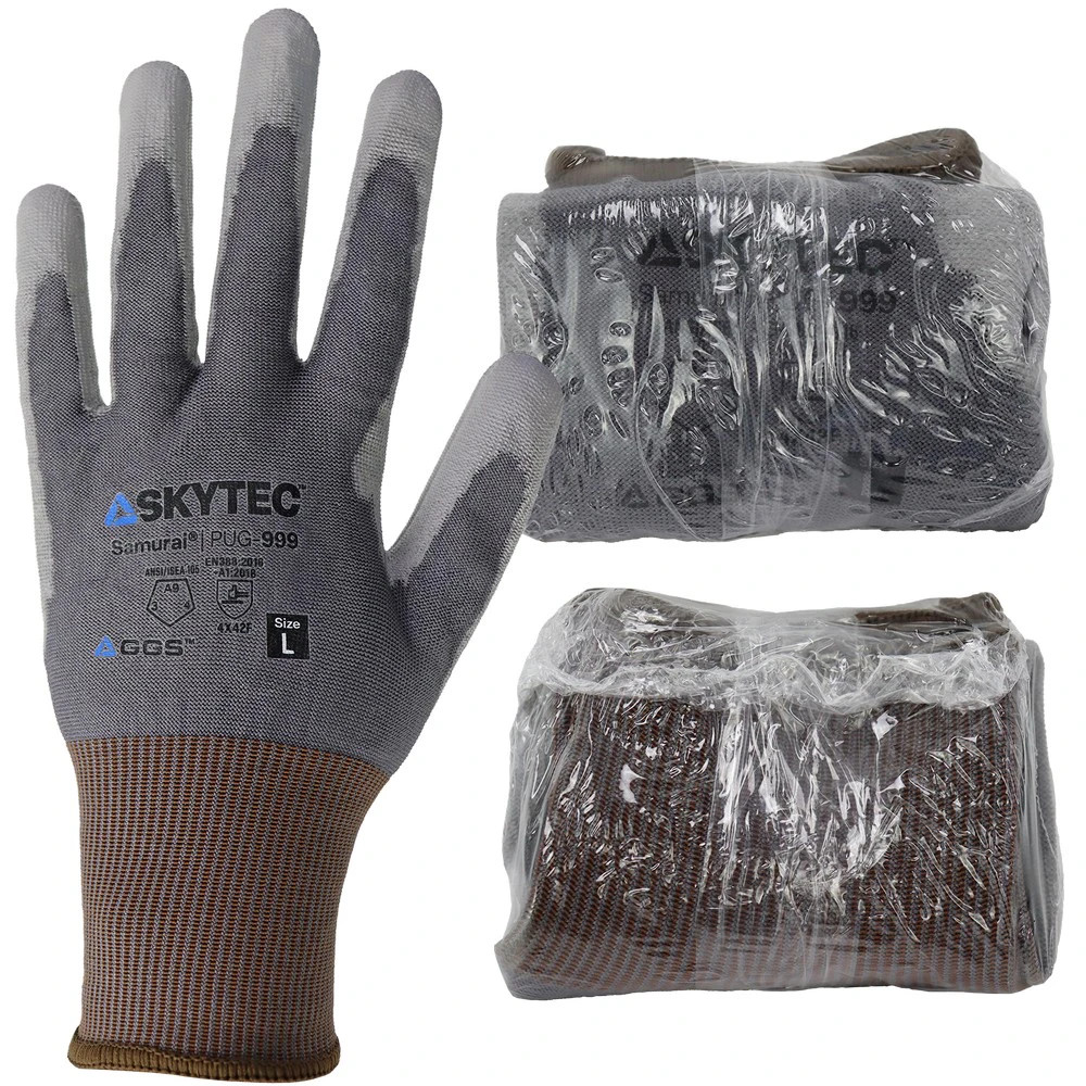 Global Glove PUG-999-VP Samurai Glove Polyurethane-Coated Tuffalene UHMWPE Multi-Hazard Vend-Packed Gloves