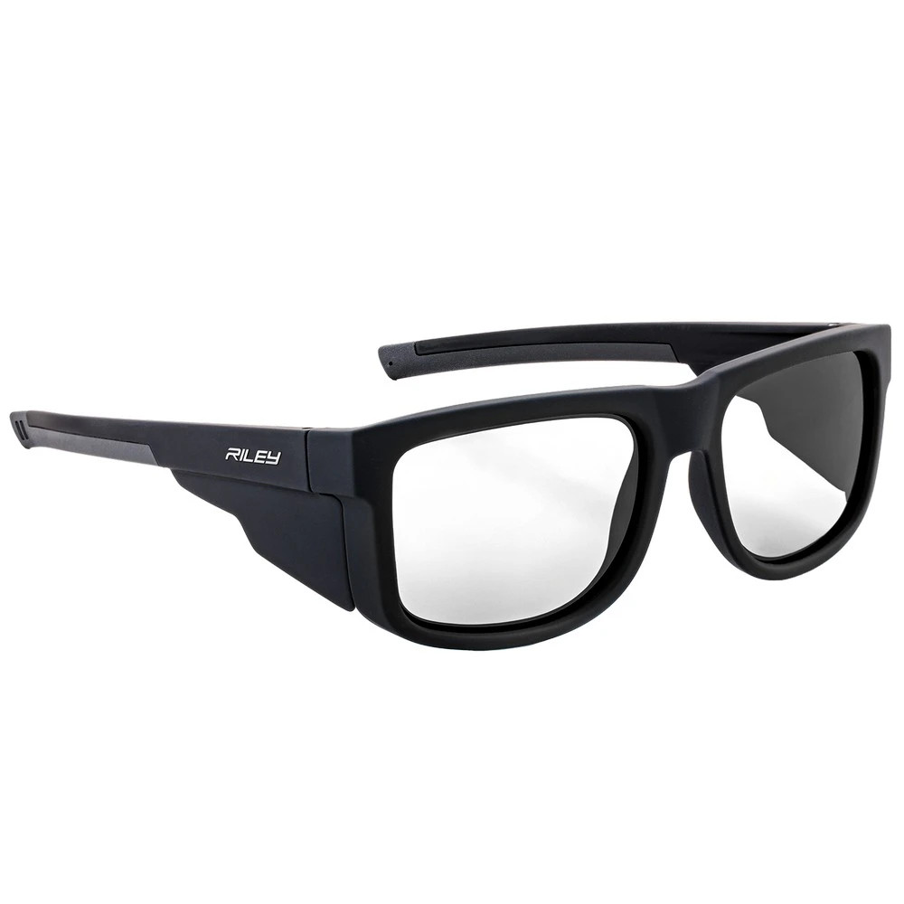 Global Glove RLY00526 Navigator Clear Anti-Fog Lens, Matte Black Frame Safety Glasses