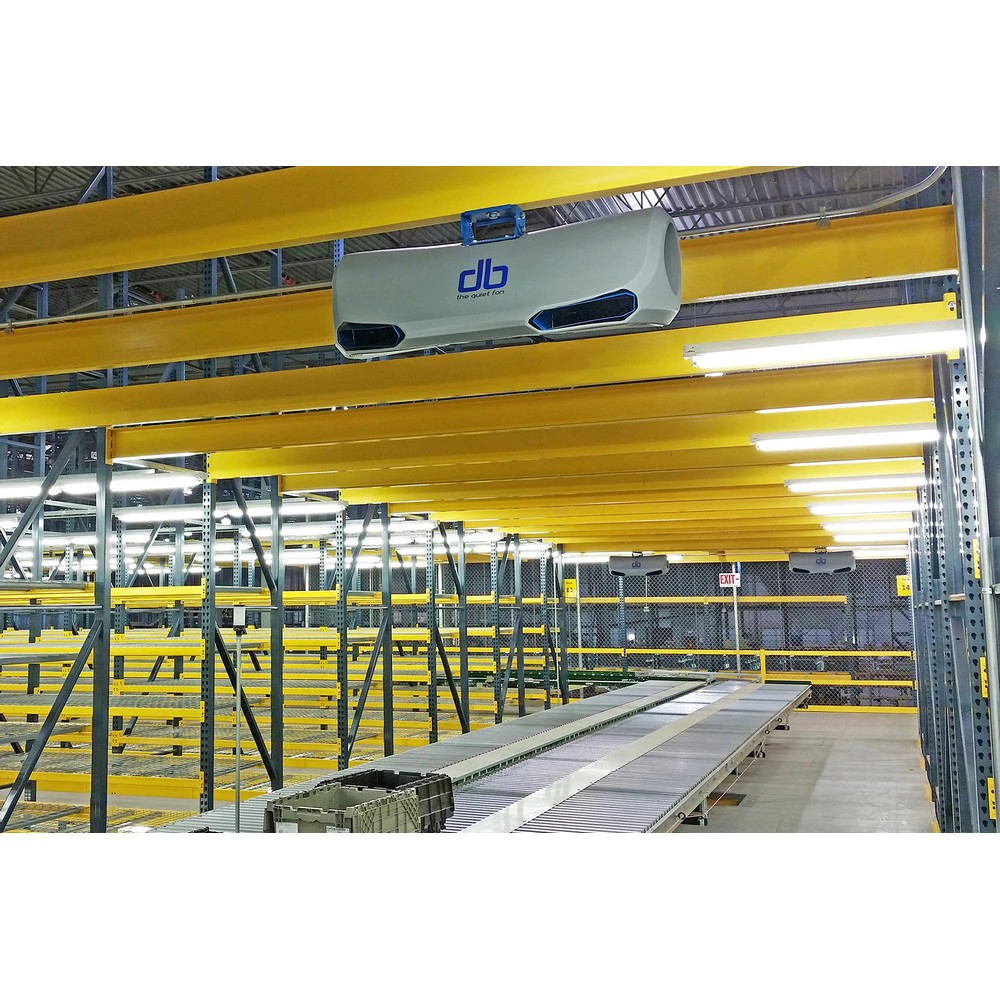 Patterson Fan DB-A-W/O-SWITCH-220V Quiet, Low-Profile Fan, 220V, Yoke Mount, No Switch