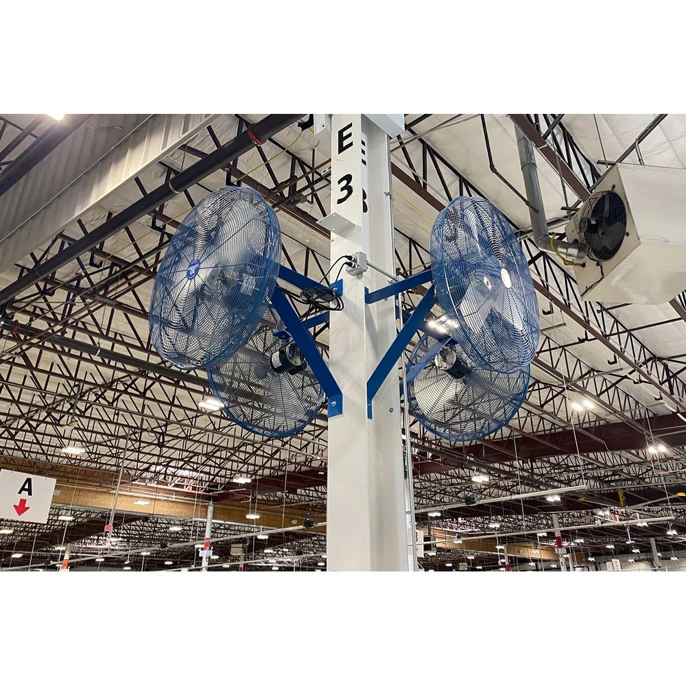 Patterson Fan FPC30A-PED-PC 30" Cage Fan, Blue w/Pedestal Base Floor