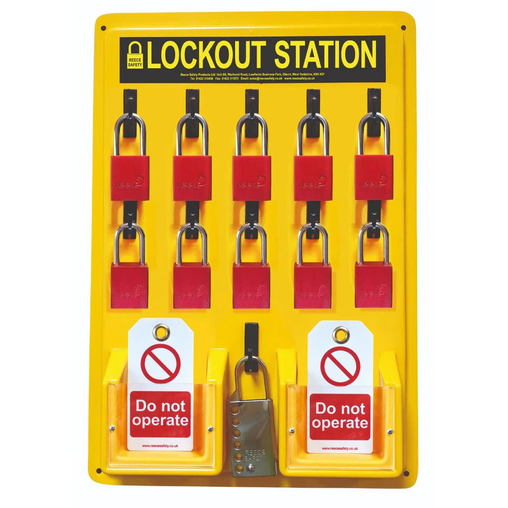 Reece Safety LSE105-1 10 Padlock Lockout Station