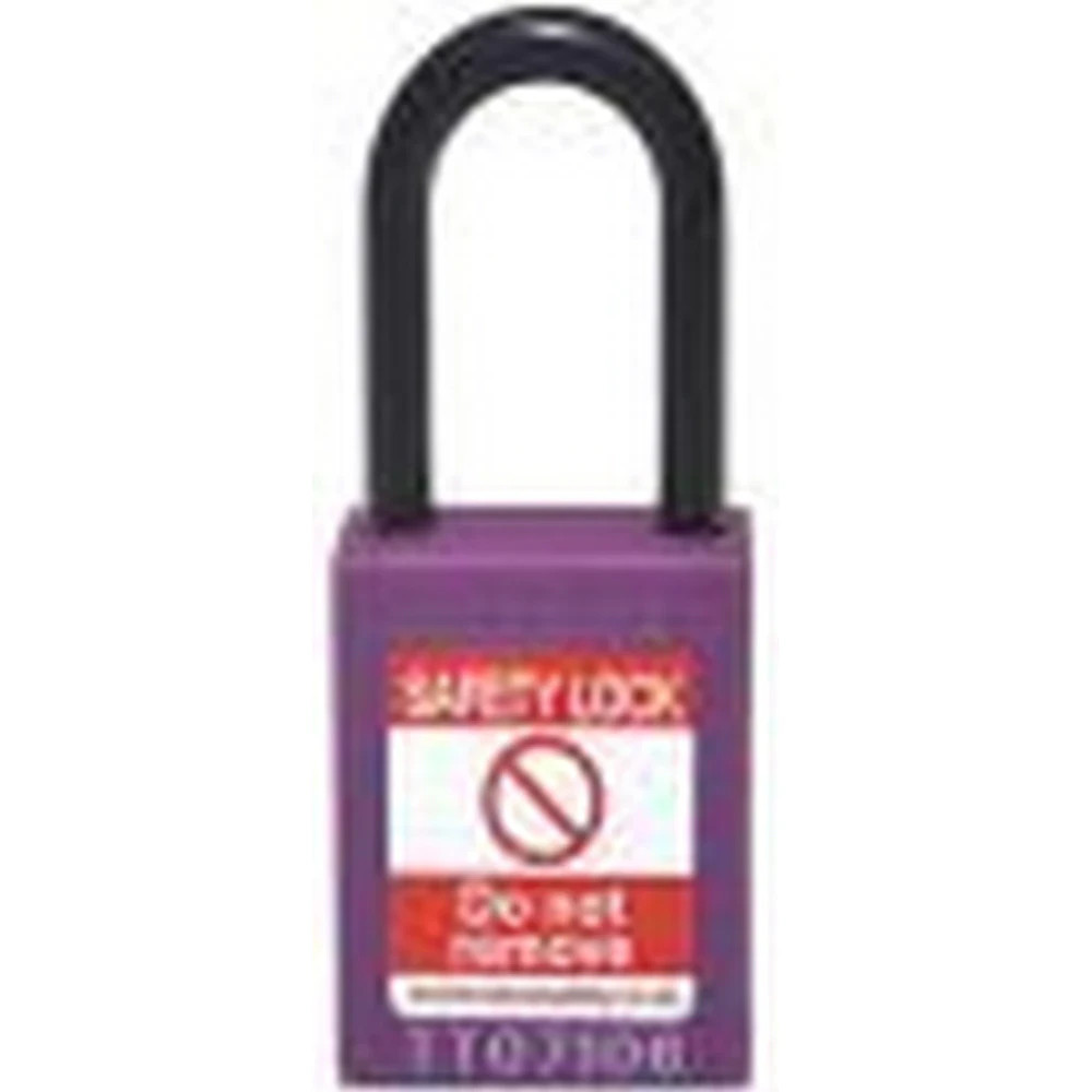 Reece Safety NC38PRP PURPLE Plastic Shackle safety padlock keyed differently