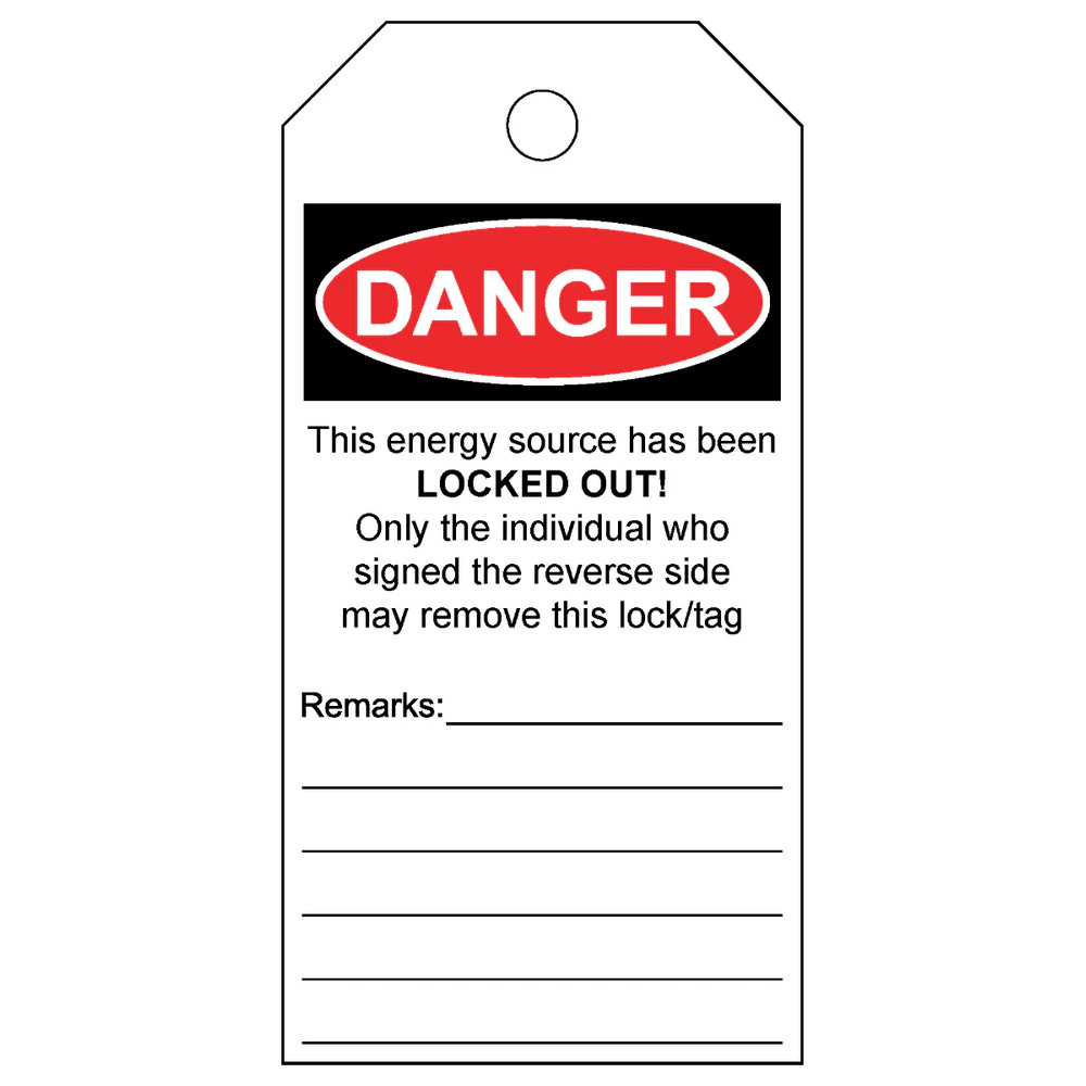Reece Safety RLROLL51-250 LOCKED OUT - DO NOT OPERATE -  ROLL OF 250