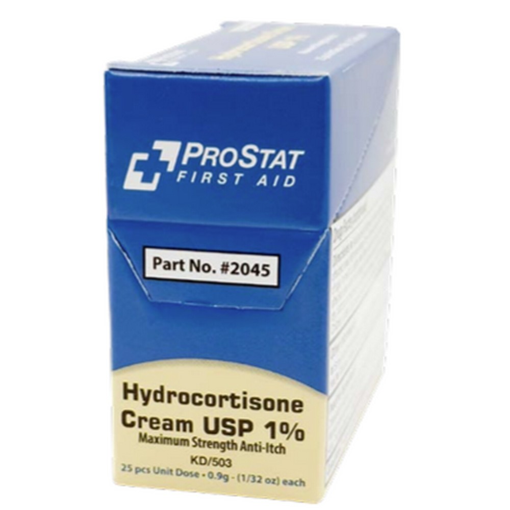 ProStat 2045 Hydrocortisone Itch Cream 25ct/Box