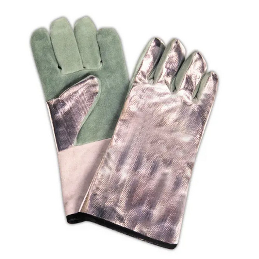 Steel Grip ACKSC1390218F Heat Resistant Leather Gloves with Aluminized Back