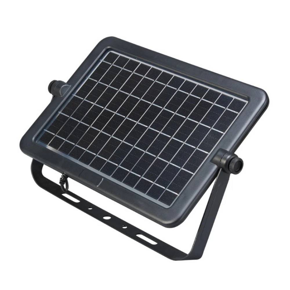 Light Efficient Design SL-SMFL-10W-40K-BK-G1 Off-Grid Solar Powered LED Flood Light - 4000K - 1,100 Lumens