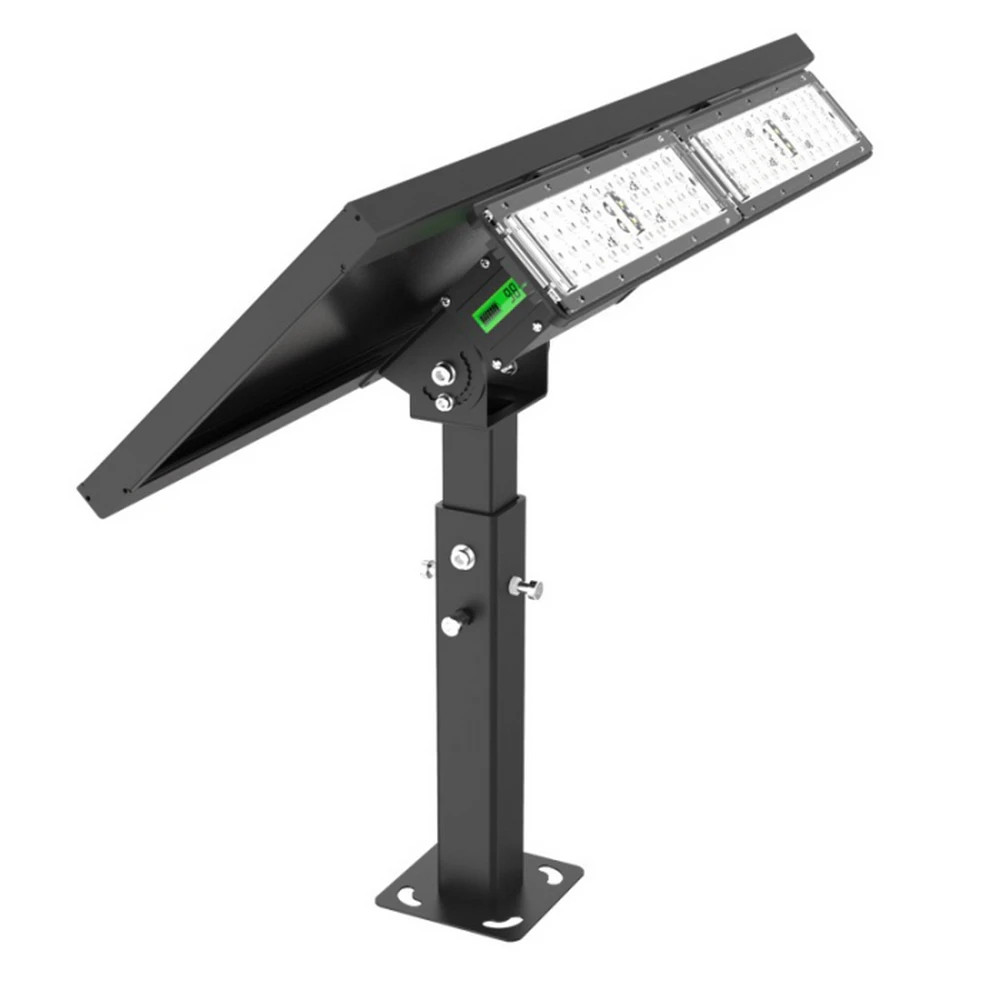 Light Efficient Design SL-SFL-20W-40K-BK-G2 Off-Grid Solar Powered LED Flood Light - 4000K - 2,000 Lumens