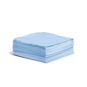 SpillTech Heavy-Duty Spunlace Wipers, Blue - 1/4 Fold, 1000 Count (SKU: WIP1000)