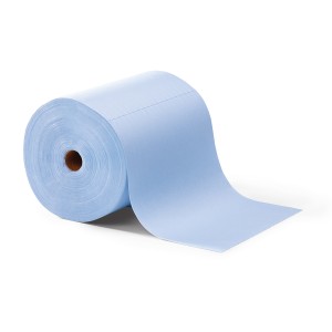 SpillTech WIP396 Heavy-Duty Spunlace Industrial Wipers Roll, Blue - 440 Count