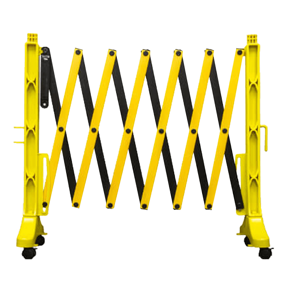 Queue Solutions F110-YB Flexmaster 110 11.5' Expandable Accordion Barricade