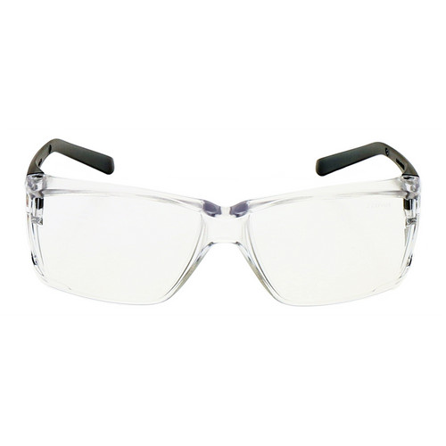Zing Green 20-105ECO GY C Eco-Friendly Lightweight Safety Glasses with Side Shields -Z-Force, Grey Temples, Clear Lens