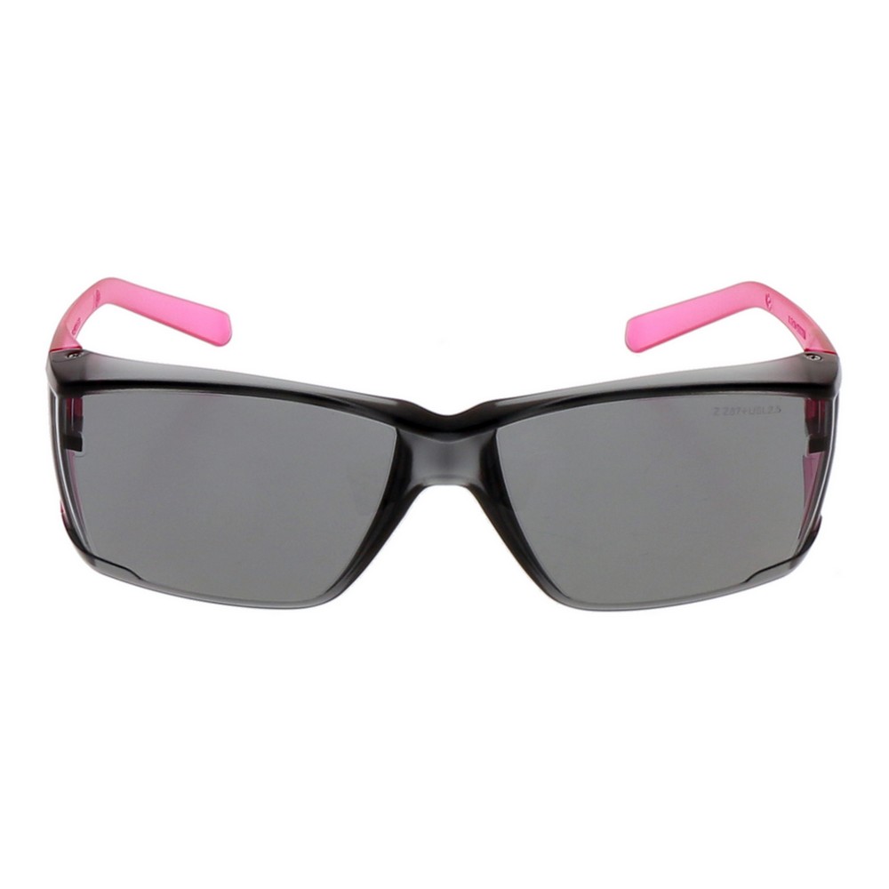 Zing Green 20-105ECO PK S Eco-Friendly Lightweight Safety Glasses with Side Shields -Z-Force, Pink Temples, Smoke Lens