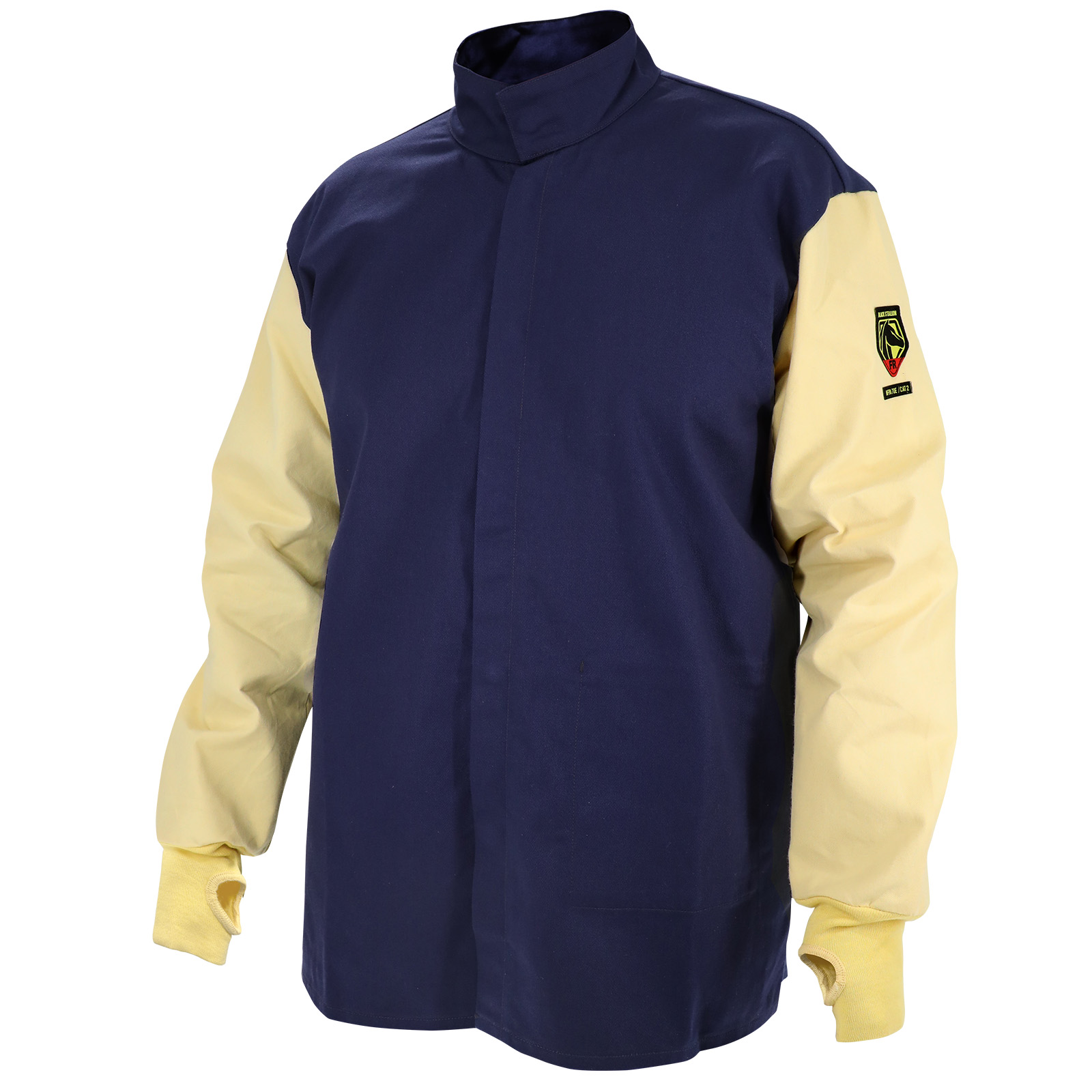 Black Stallion JH3025-NY Arc-Rated Aramid & FR Cotton Hybrid Welding Jacket