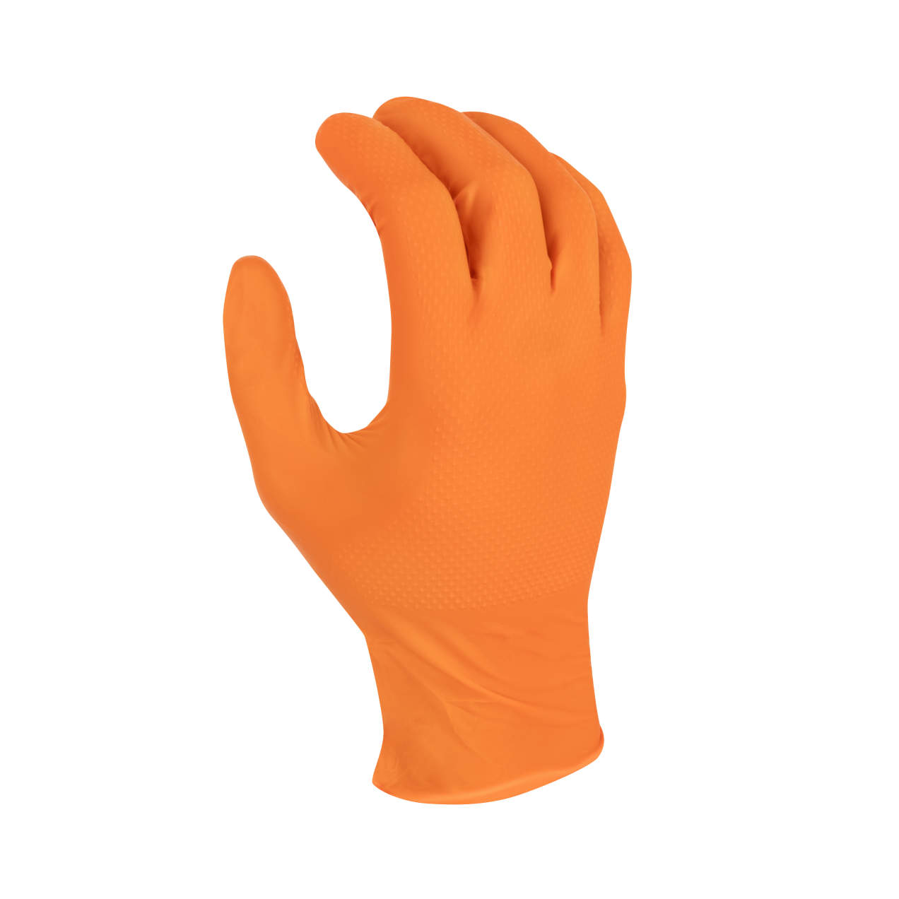 Radians RWG9606 6 Mil Nitrile Disposable Powder Free Industrial Grade Gloves Orange