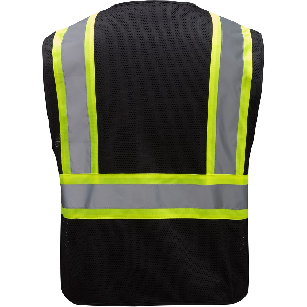 GSS Safety 3135 Enhanced Visibility Multi-Color Vest, Black