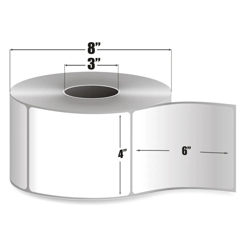 BBP 700*BTM4060AP*DT 4" x 6" Direct Thermal Labels - 3" Core - 1000 labels/roll, 4 rolls/Case
