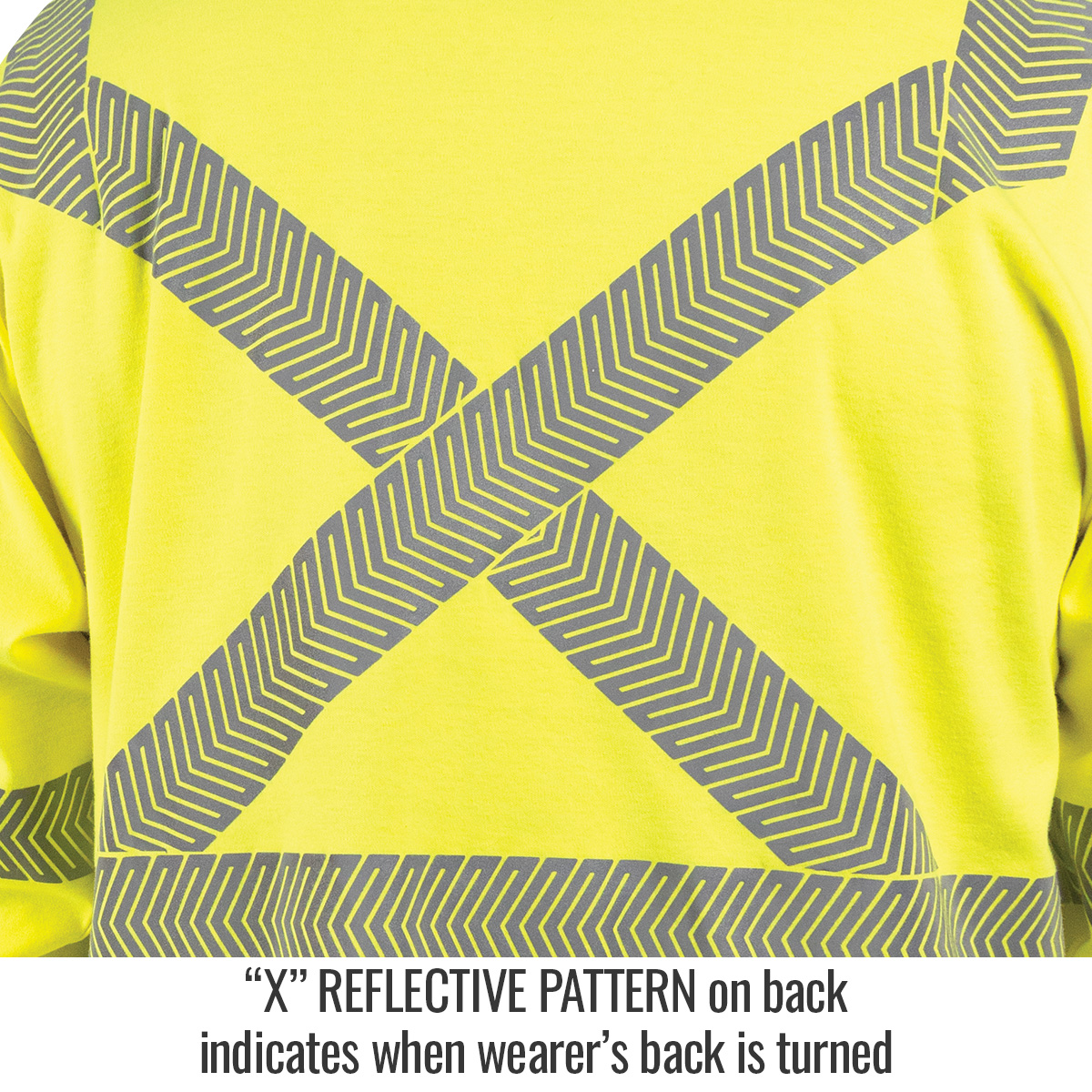 Black Stallion TF3030-HB 7 oz. Hi-Vis Class 3 AR/FR Cotton Knit Long-Sleeve T-Shirt