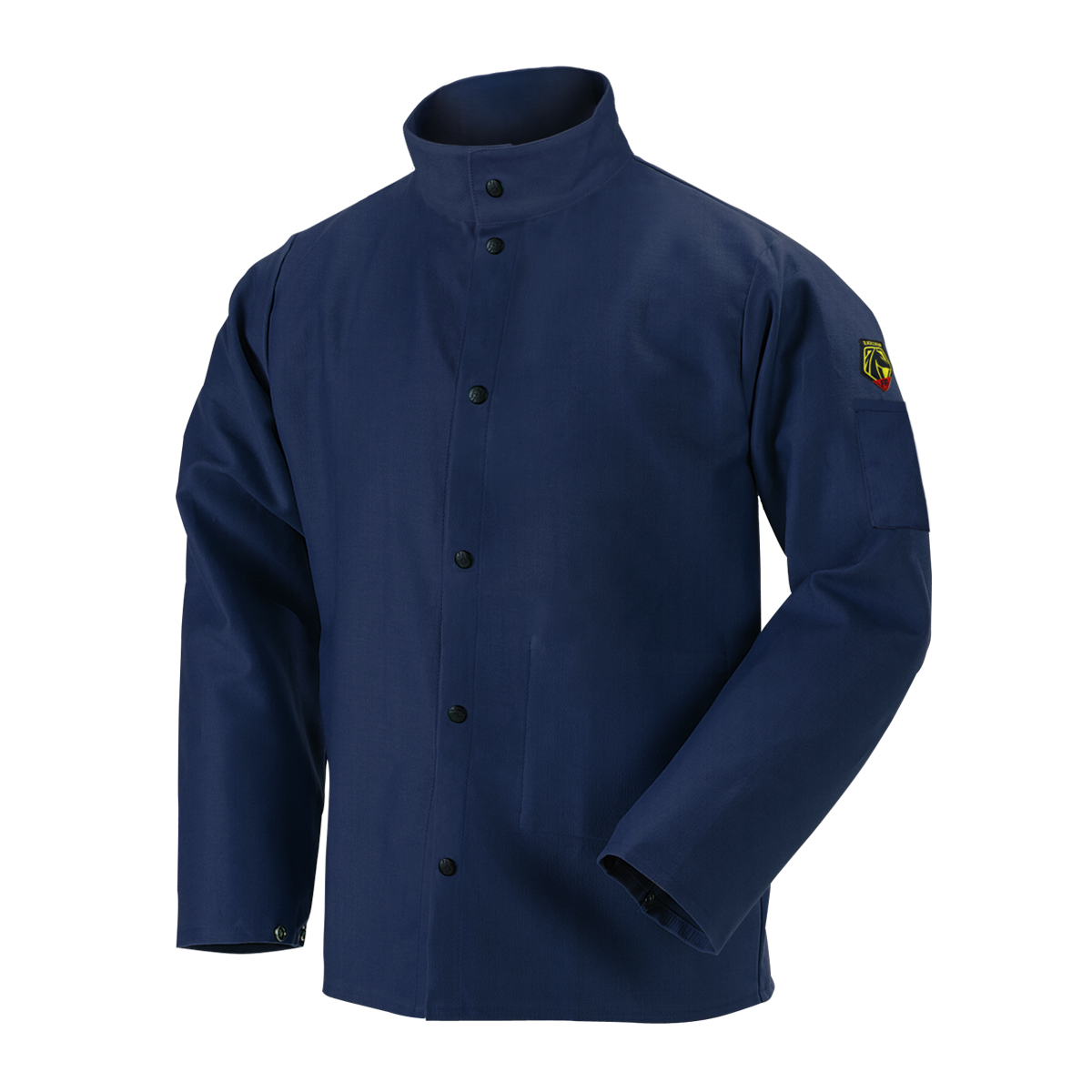 Black Stallion FN9-30C 9 oz. Flame Resistant Cotton Welding Jacket, Navy