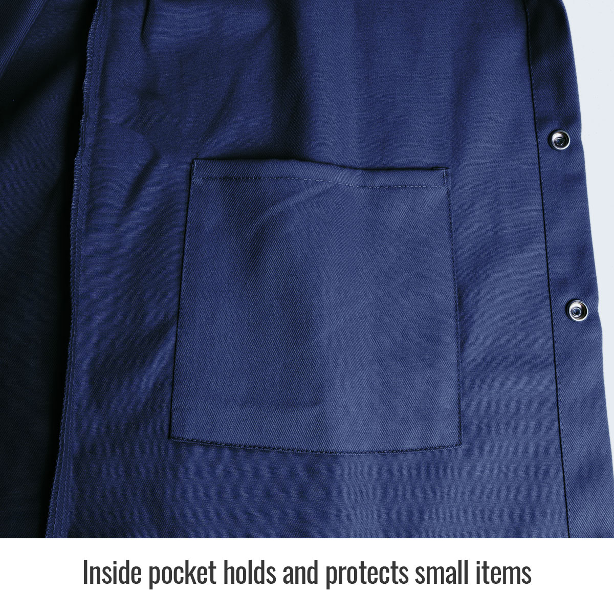 Black Stallion FN9-30C 9 oz. Flame Resistant Cotton Welding Jacket, Navy