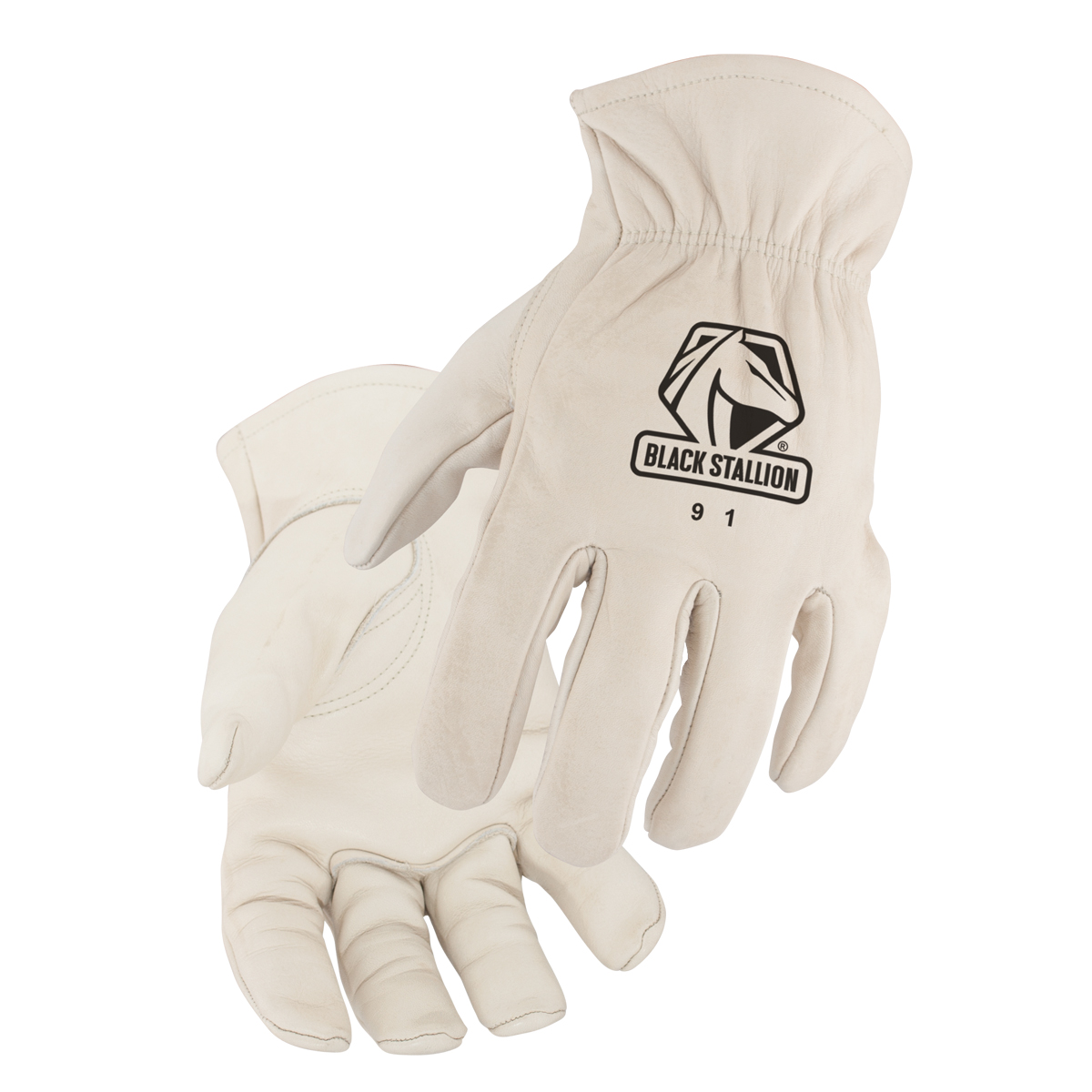 Black Stallion 91 Premium Grain Cowhide Drivers Glove