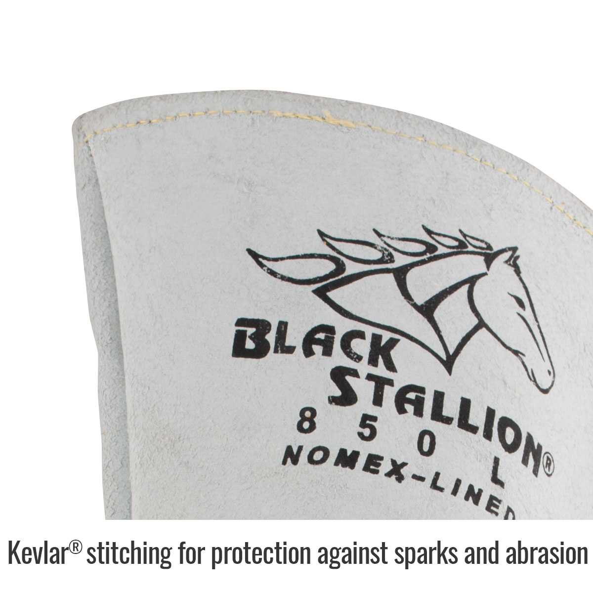 Black Stallion 850 Elkskin Stick Glove with Nomex Lined Back