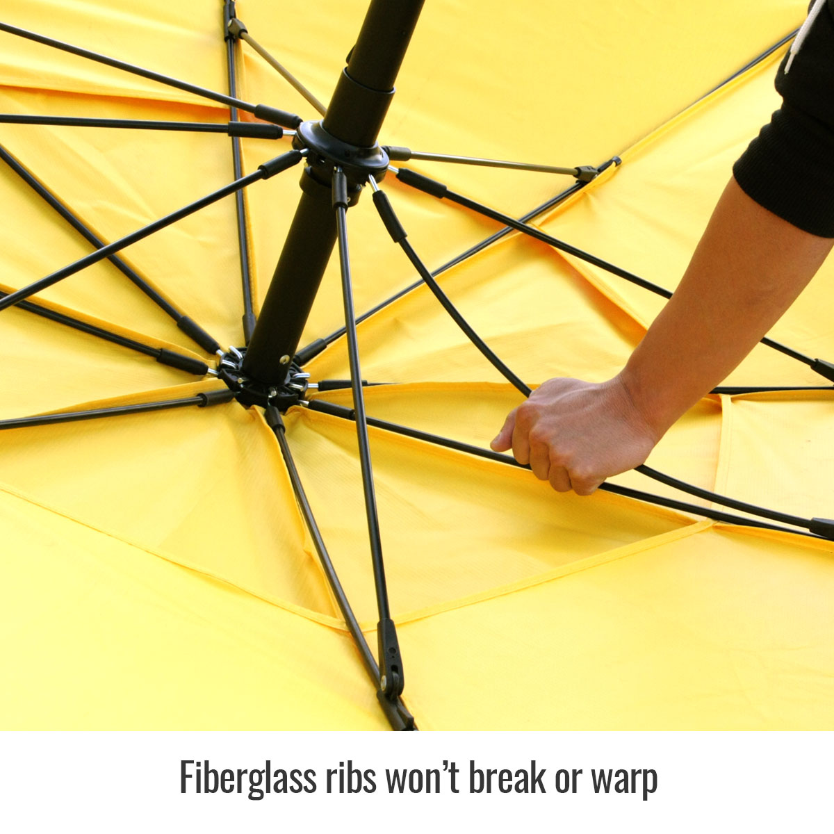 Black Stallion UB100 Flame-Resistant Industrial Umbrella