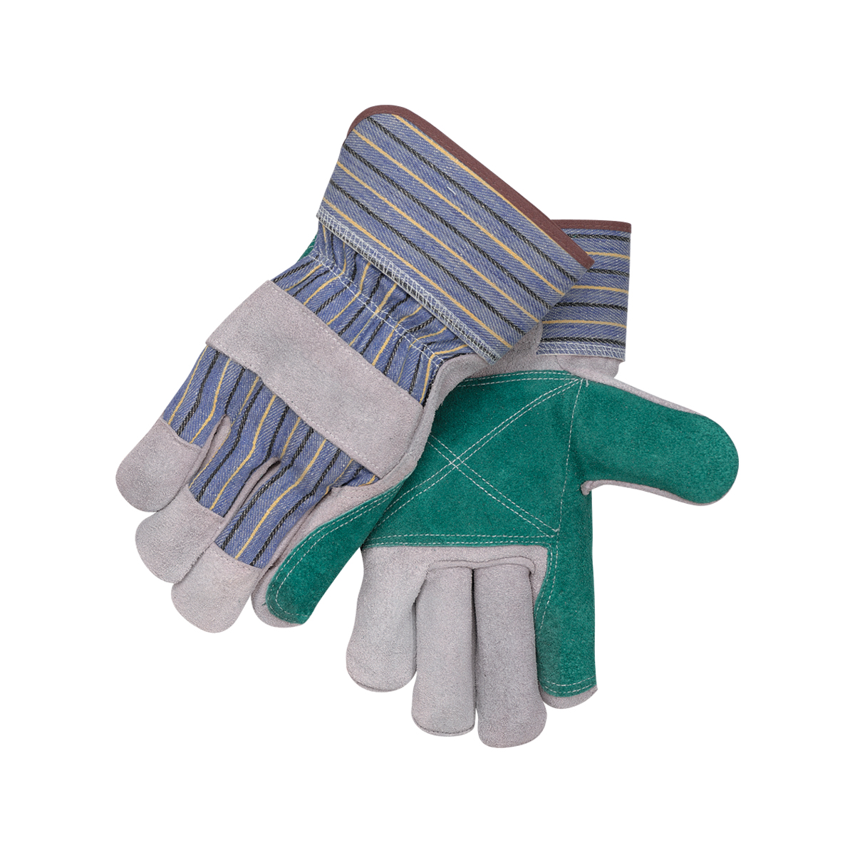 Black Stallion 6DP Padded Double Palm Split Cowhide Work Glove