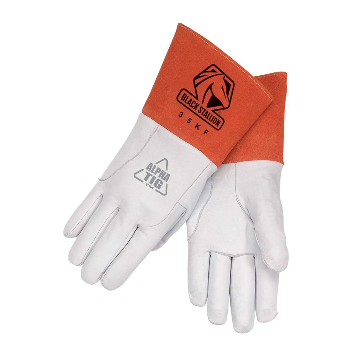 Black Stallion 35KF Pearl White Kidskin TIG Glove