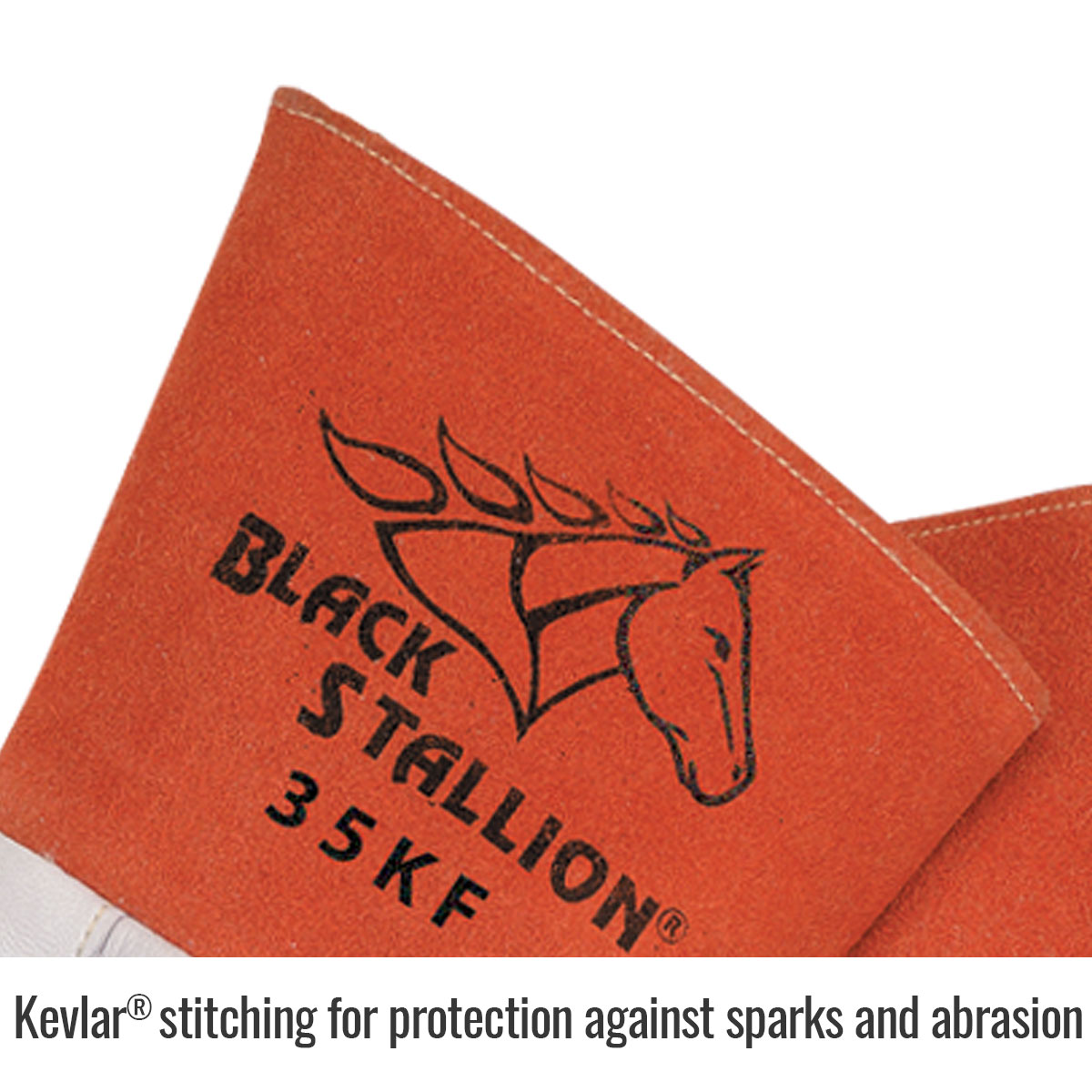 Black Stallion 35KF Pearl White Kidskin TIG Glove