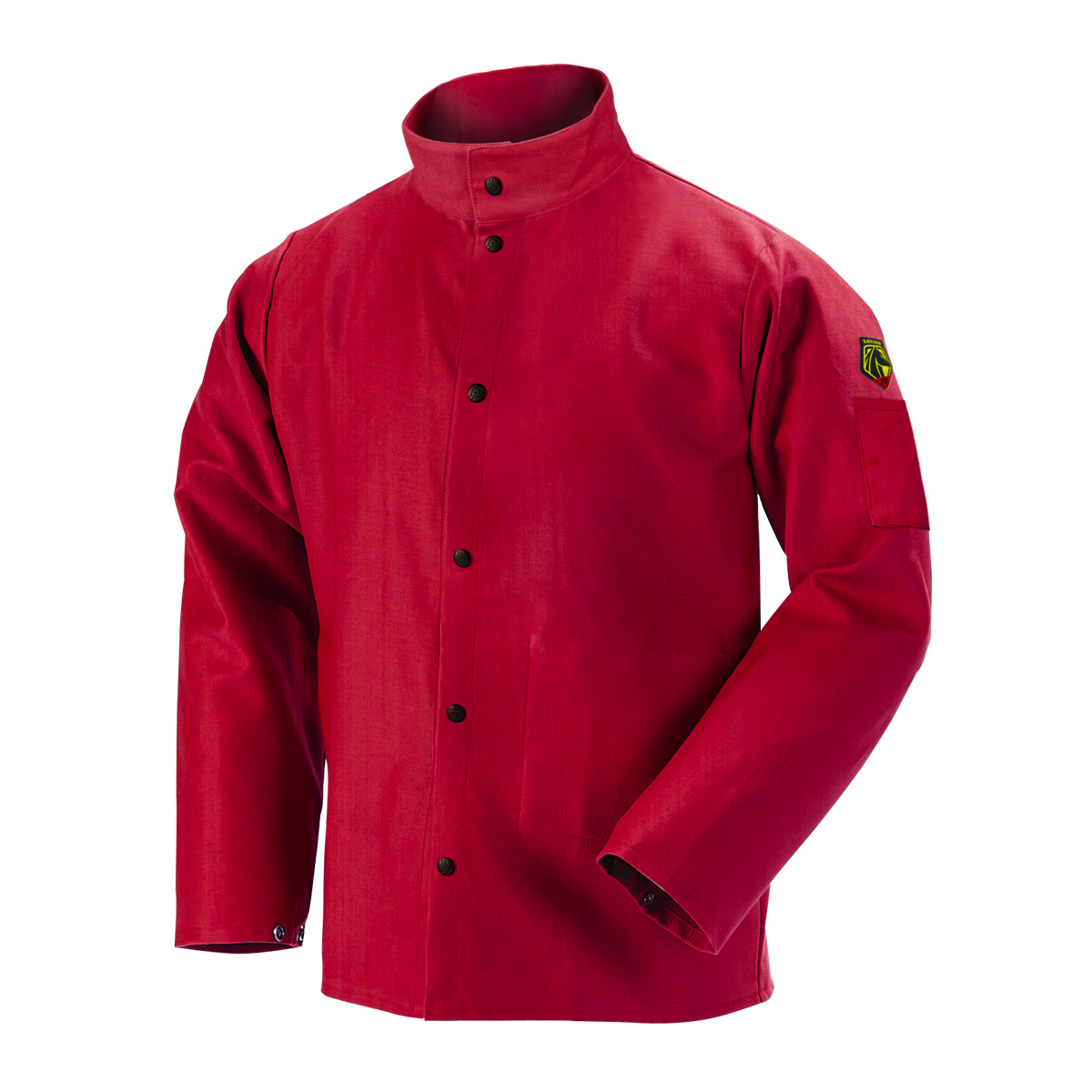 Black Stallion FR9-30C 9 oz. Flame Resistant Cotton Welding Jacket, Red