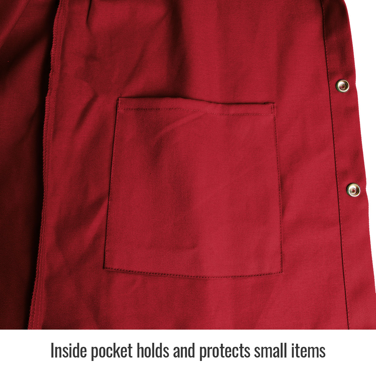Black Stallion FR9-30C 9 oz. Flame Resistant Cotton Welding Jacket, Red