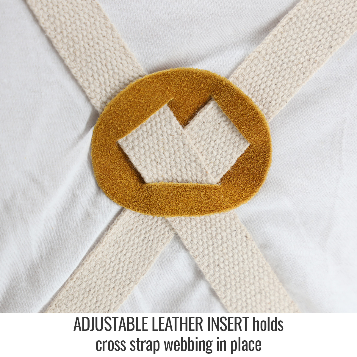 Black Stallion JL1542-TN CORE Split Cowhide Bib Apron, 42" Length