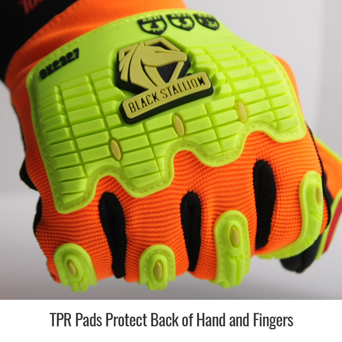 Black Stallion GX2327-OB ToolHandz MAX Anti-Vibration Mechanics Glove