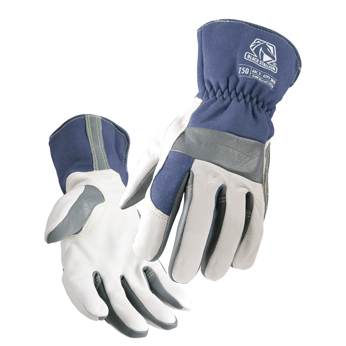 Black Stallion T50 Premium Grain Goatskin & FR Cotton TIG Welding Glove