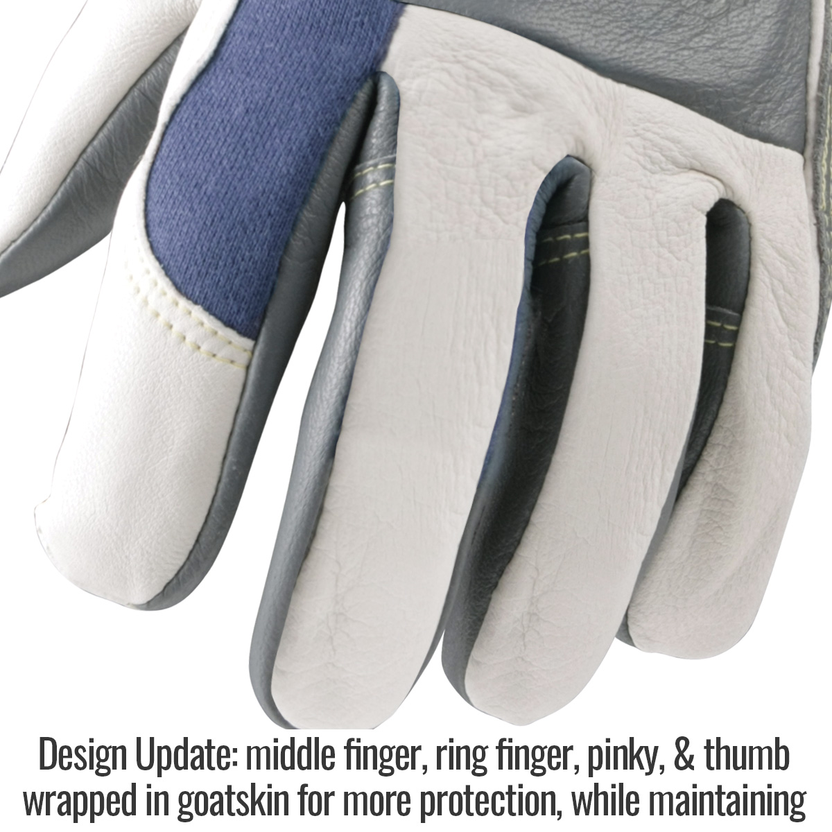 Black Stallion T50 Premium Grain Goatskin & FR Cotton TIG Welding Glove