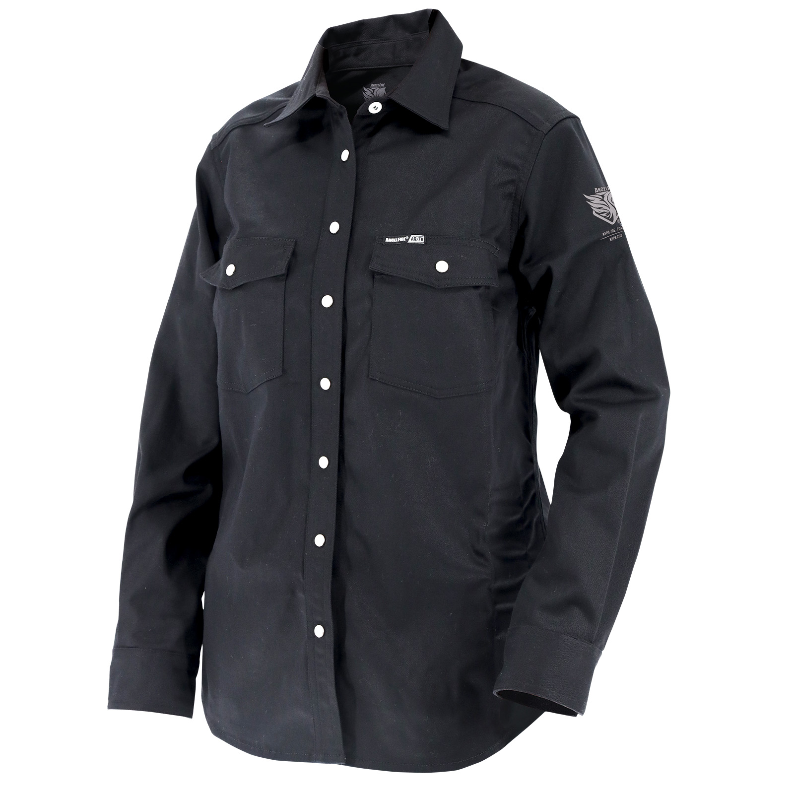 Black Stallion WF3515-BK AngelFire Women's 7 oz. AR/FR Cotton Work Shirt