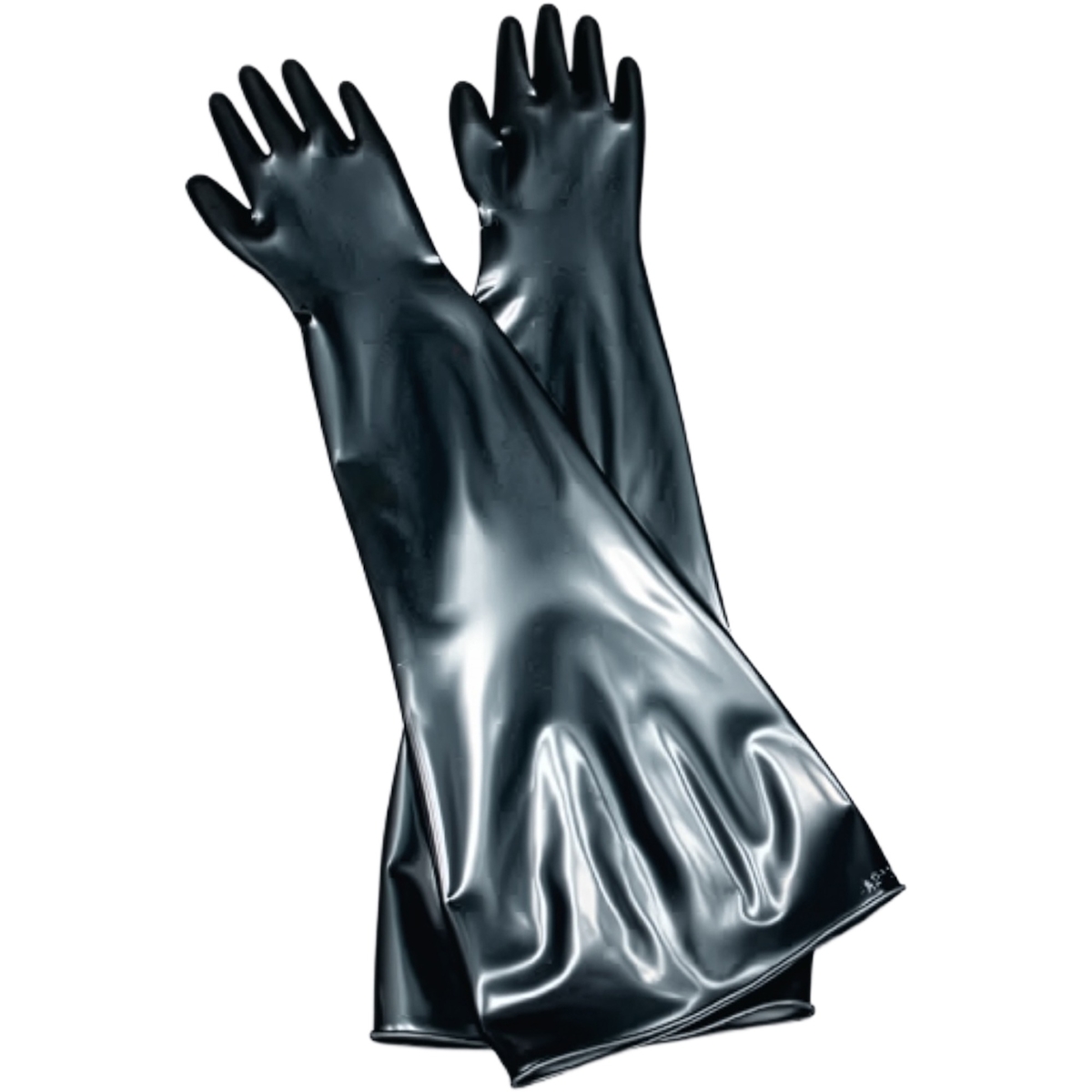 North 8N3032A 30 Mil, 8" Port Ambidextrous Neoprene Glovebox Glove - 32"