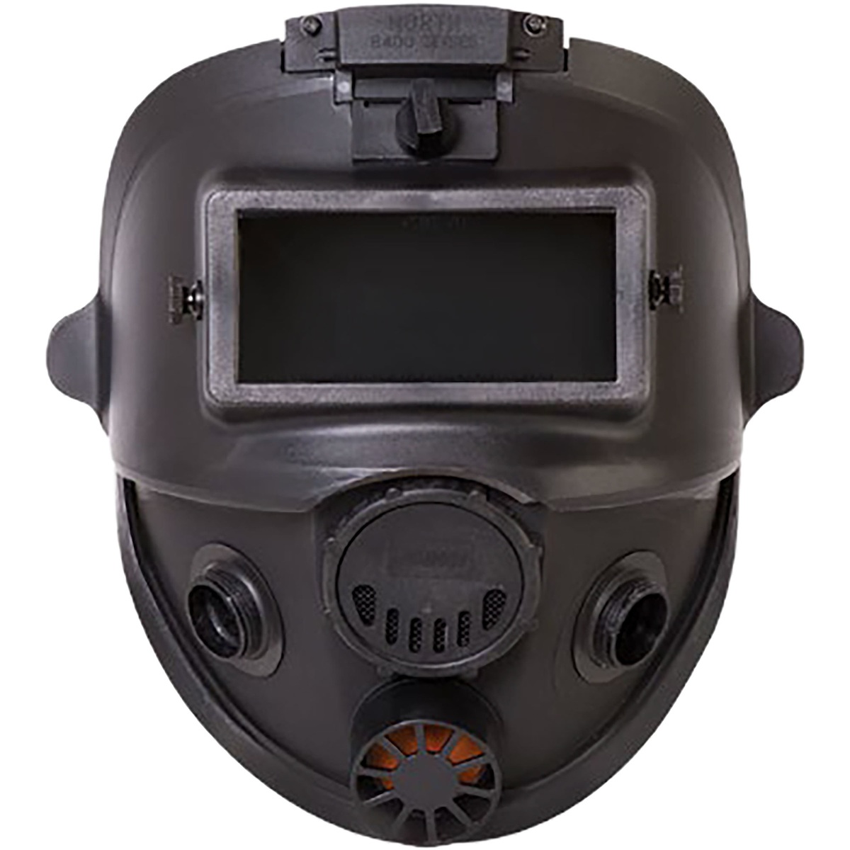 North 760008AW 7600 Series Full Facepiece with Welding Attachment, Medical-Grade Silicone, 5-Strap, Dual N-Series Connectors