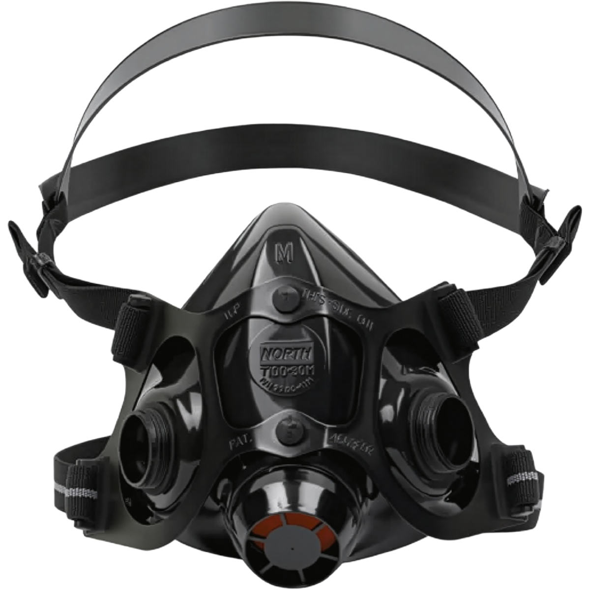North 770030 Half Mask, Silicone with Dual N-Series Cartridge Connectors